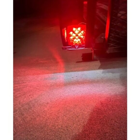 12V Submersible Square Led Trailer Light,Red White LED Stop Turn Tail Lights - Picture 1 of 2